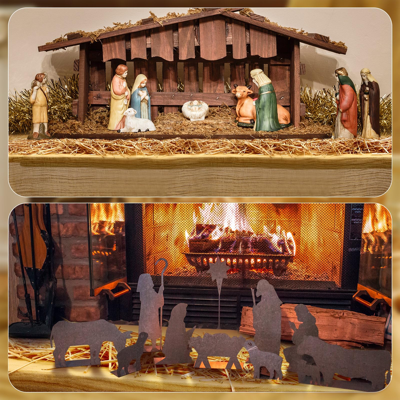 Windkream corredor Navidad, perfecto para decorar mesas, chimeneas y escritorios.