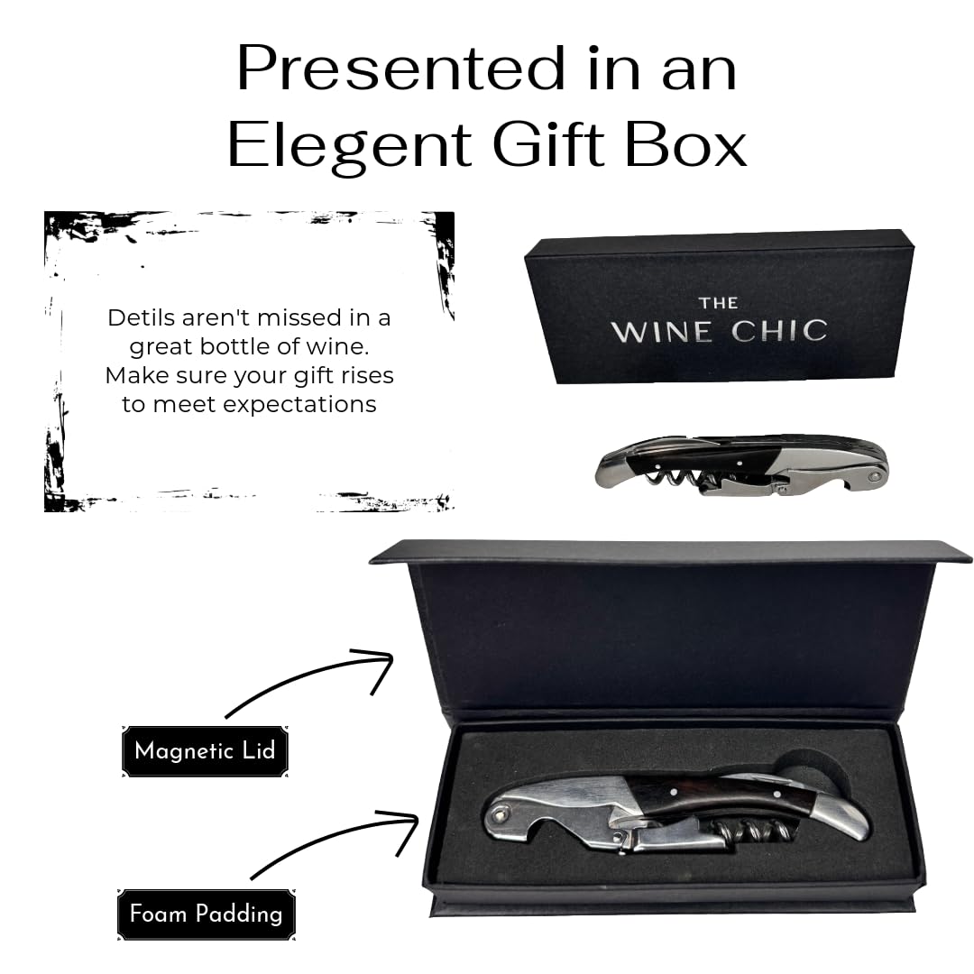 Wine Chic acero inoxidable 410 garantiza durabilidad y rendimiento.