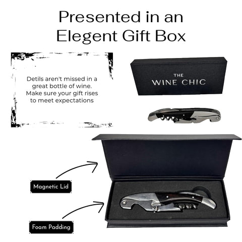 Wine Chic acero inoxidable 410 garantiza durabilidad y rendimiento.