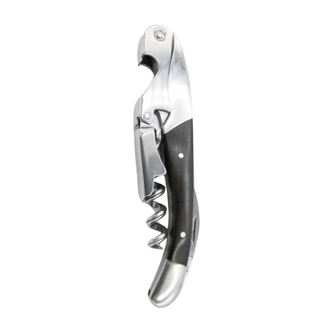 Wine Chic sacacorchos profesional con mango de madera, cómodo y ergonómico para uso diario.