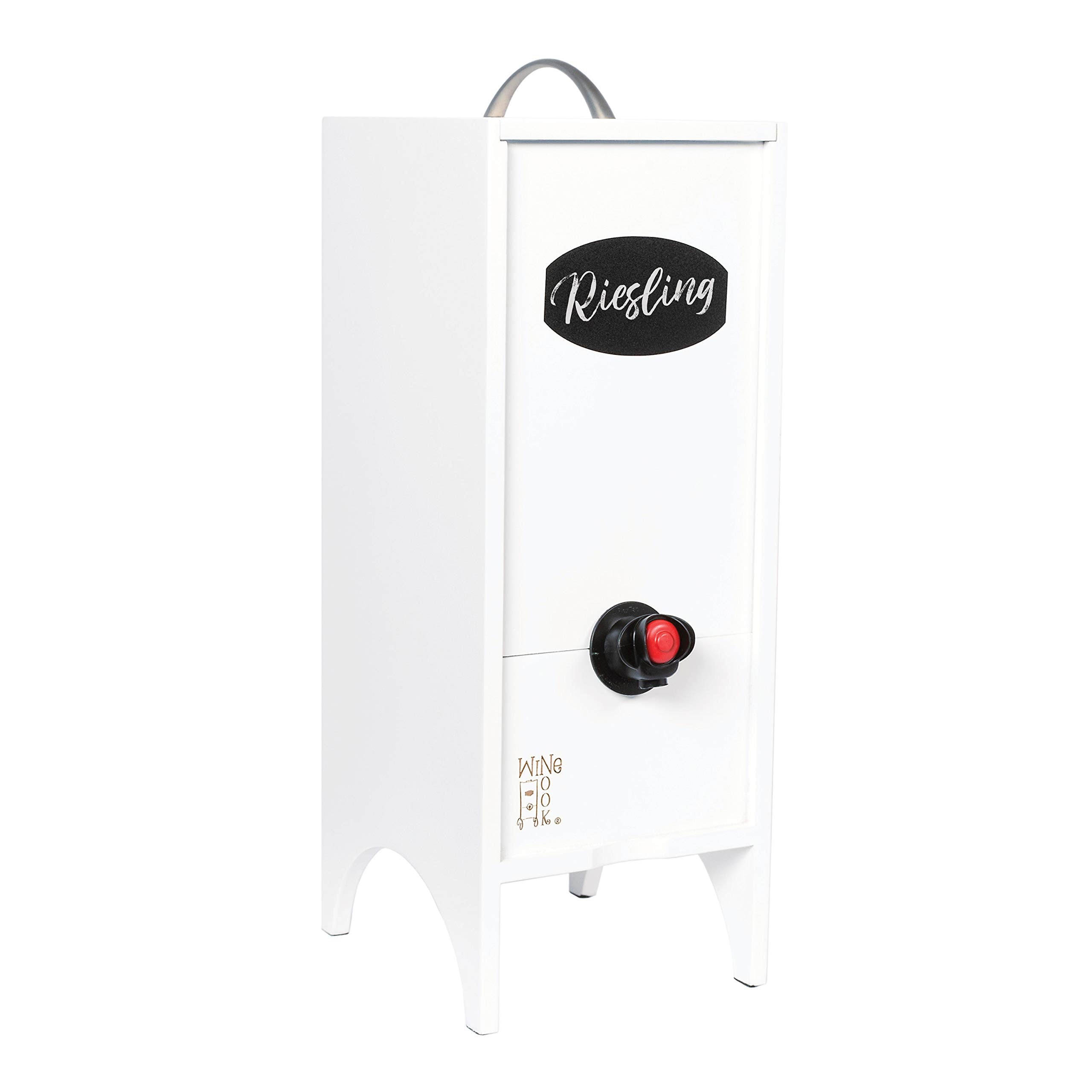 Wine Nook dispensador de vino en caja para Navidad, diseño decorativo y práctico.