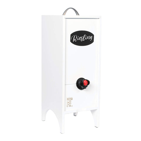 Wine Nook dispensador de vino en caja para Navidad, diseño decorativo y práctico.