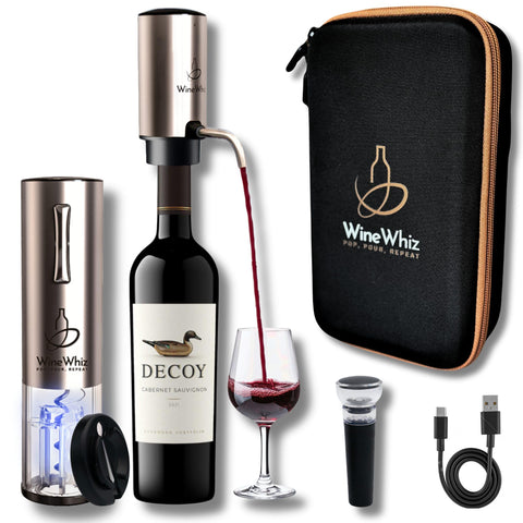 WineWhiz abridor eléctrico de vino: apertura rápida sin esfuerzo
