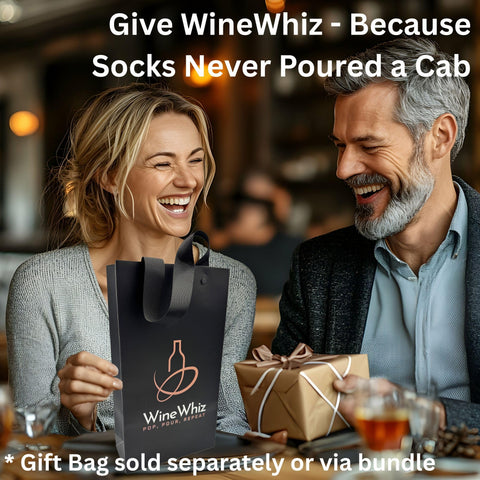 WineWhiz accesorios completos para un servicio de vino elegante.