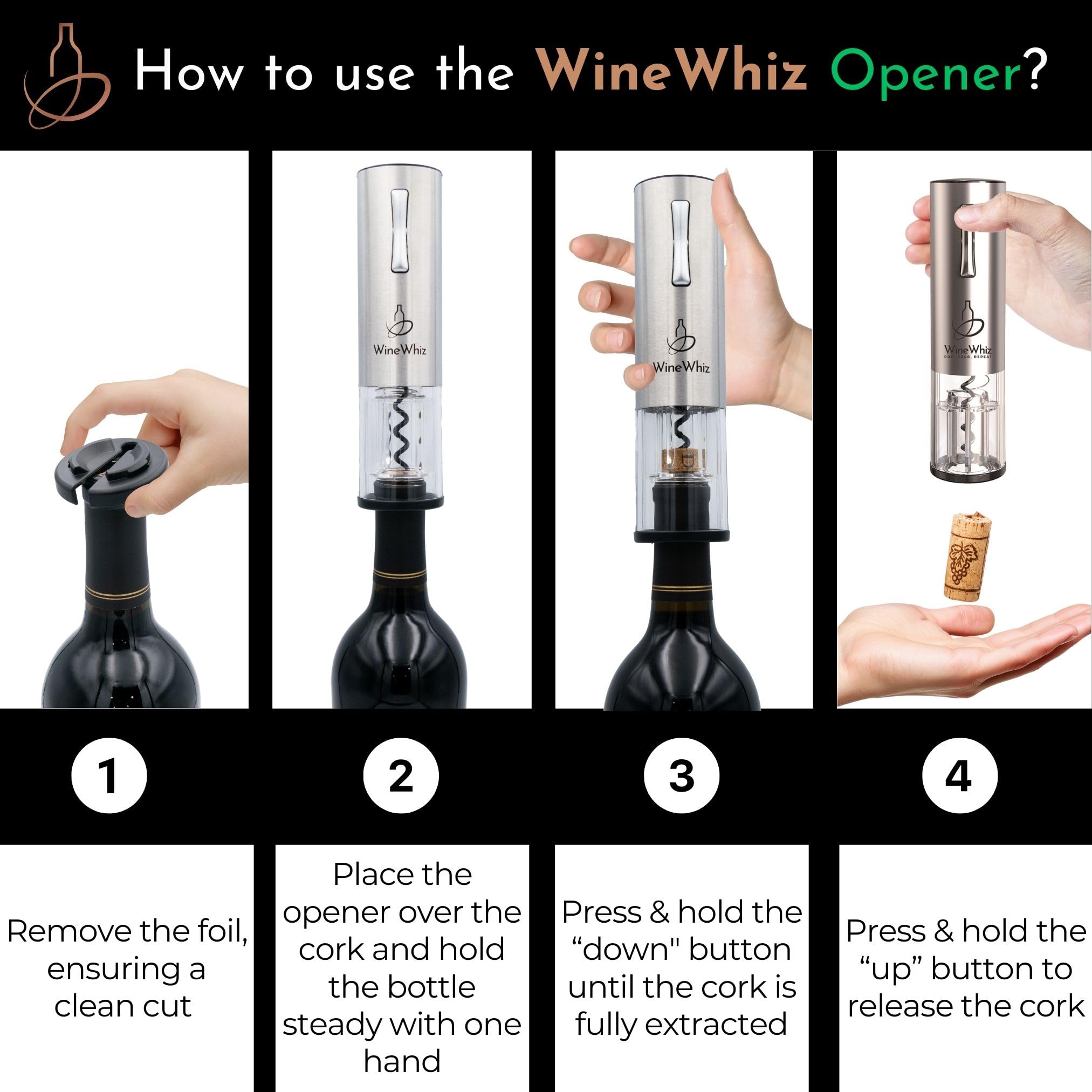 WineWhiz cable de carga USB-C: recarga rápida y conveniente