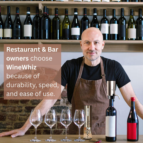 WineWhiz dispensador de vino: servicio limpio y continuo
