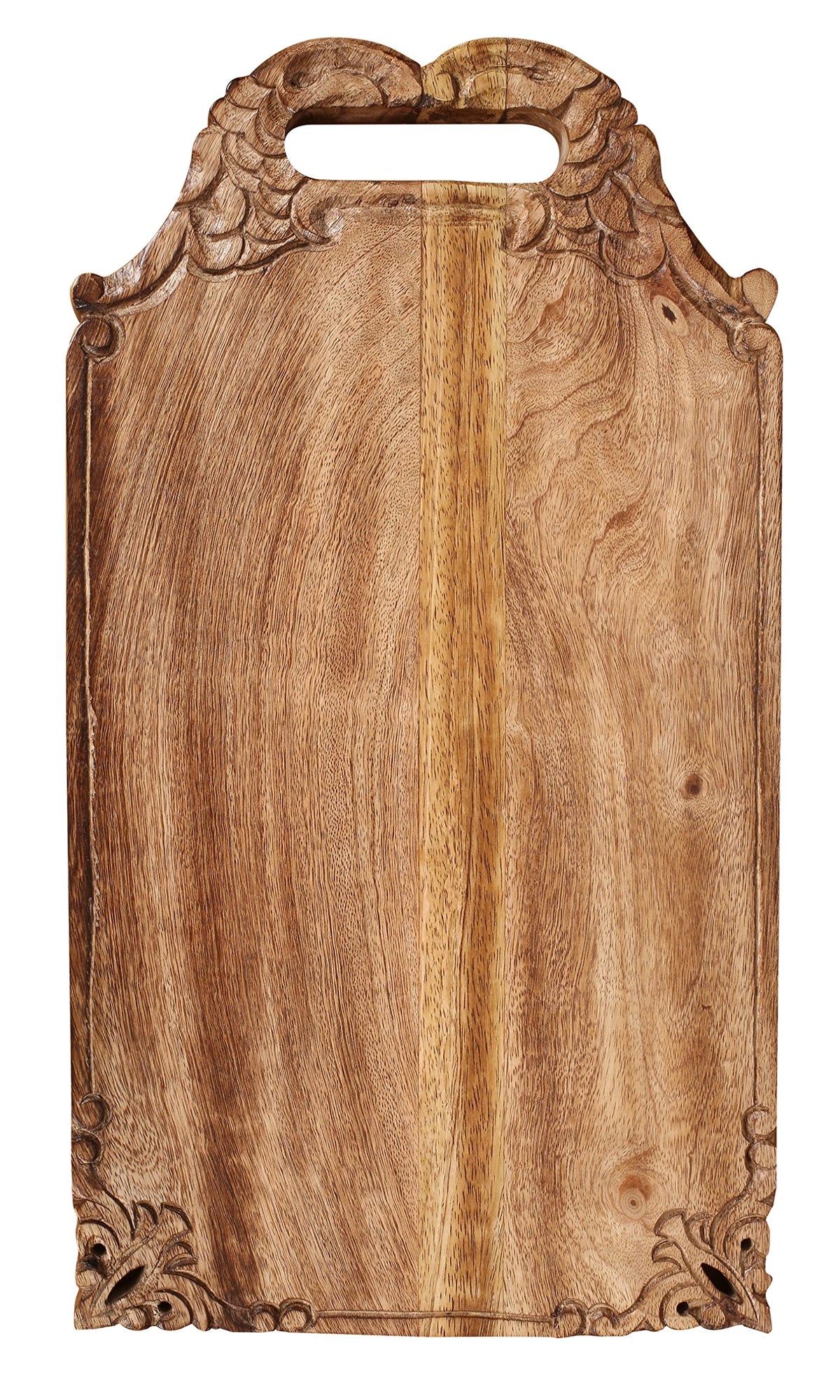 Winlay tabla cortar y servir de mango para pan y quesos, superficie amable con cuchillos.