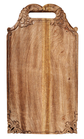 Winlay pieza artesanal de mango, madera dura y veta única.