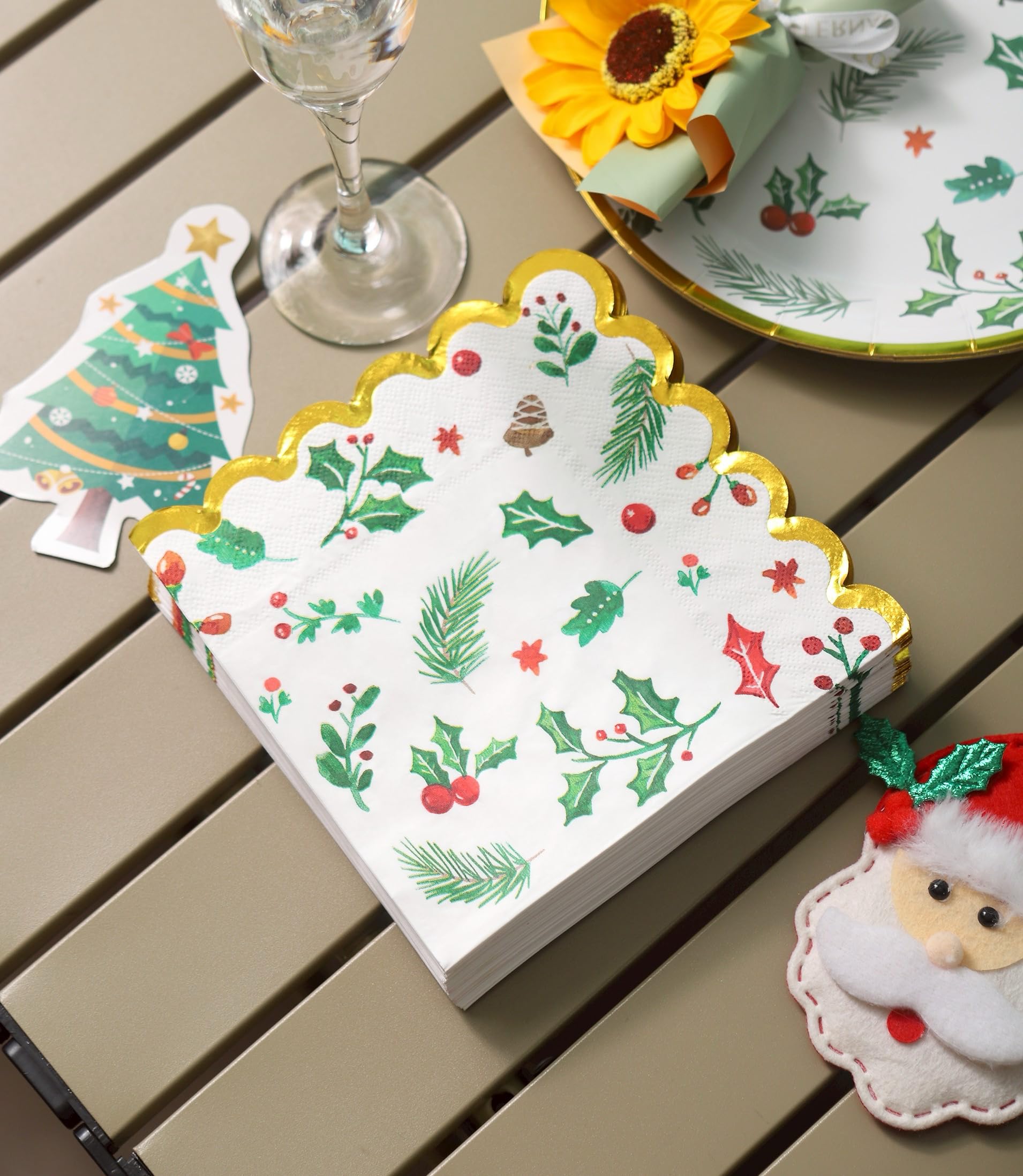 Servilletas Winoo Design con arbol de Navidad, perfectas para decorar y servir.