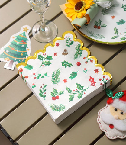 Servilletas Winoo Design con arbol de Navidad, perfectas para decorar y servir.
