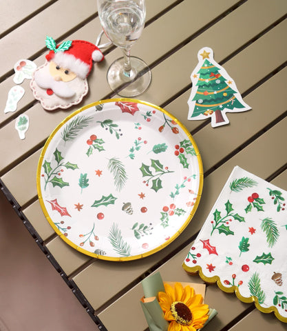 Paquete de 100 servilletas Winoo Design para Navidad, opcion economica para fiestas.