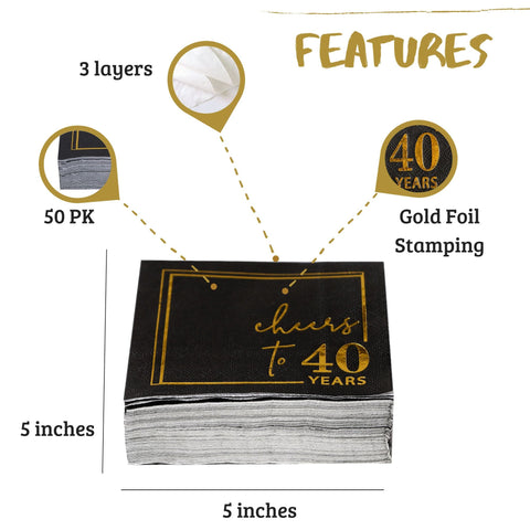 Winoo Design servilletas 3-ply suaves y absorbentes para celebraciones formales