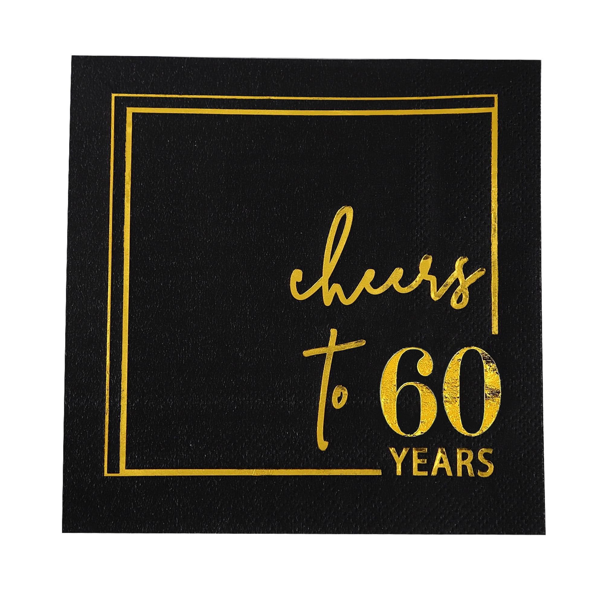Napkins con brillo dorado negro de Winoo Design para eventos elegantes.