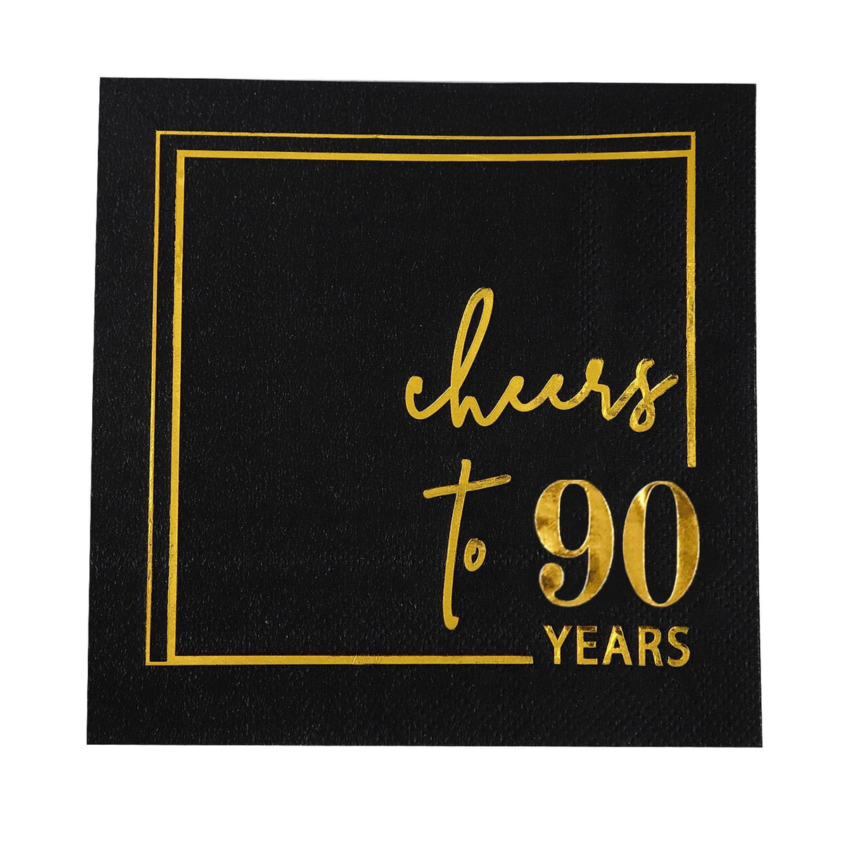 Servilletas WinooDesign oro negro 50p 5x5: ideal para decoraciones elegantes.