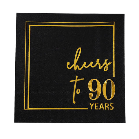 Servilletas WinooDesign oro negro 50p 5x5: ideal para decoraciones elegantes.