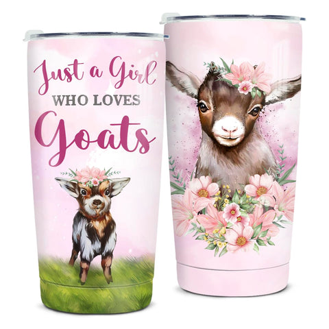 Vaso térmico Winorax con diseño de cabras para mantener bebidas a temperatura