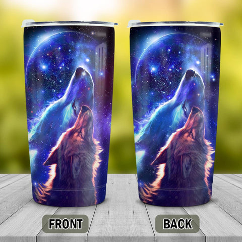 Winorax Wolf Tumbler 20oz de acero inoxidable, perfecto para viaje diario