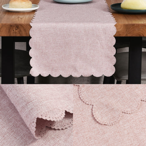 Winotic camino de mesa rosa diseño clásico para fiestas y reuniones