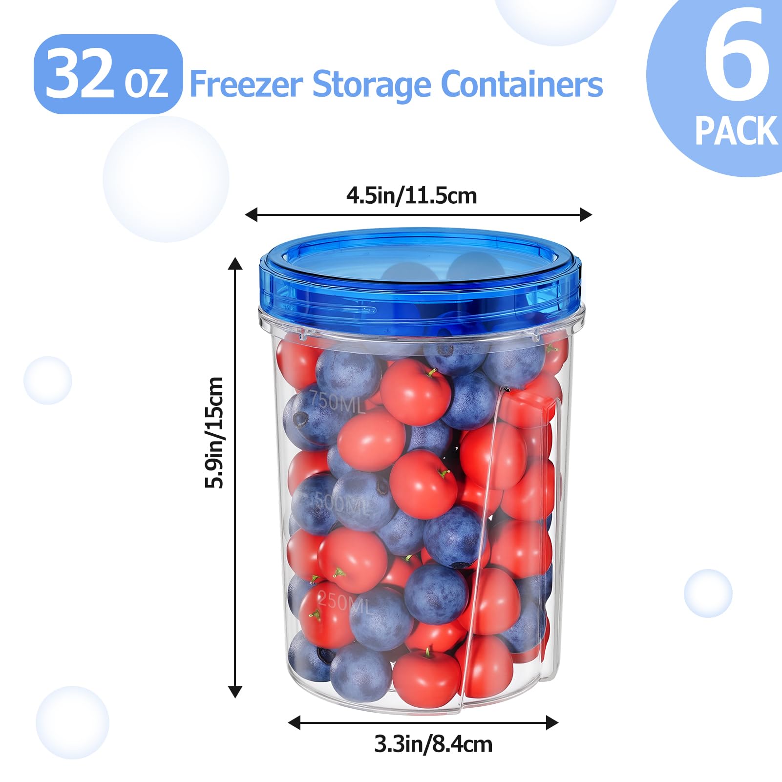 Conjunto apilable Winproper optimiza espacio en refrigerador y alacena.
