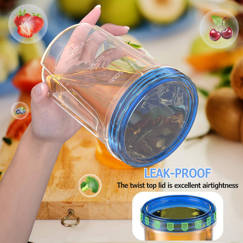 Envases Winproper libres de BPA, reutilizables para almacenamiento diario.
