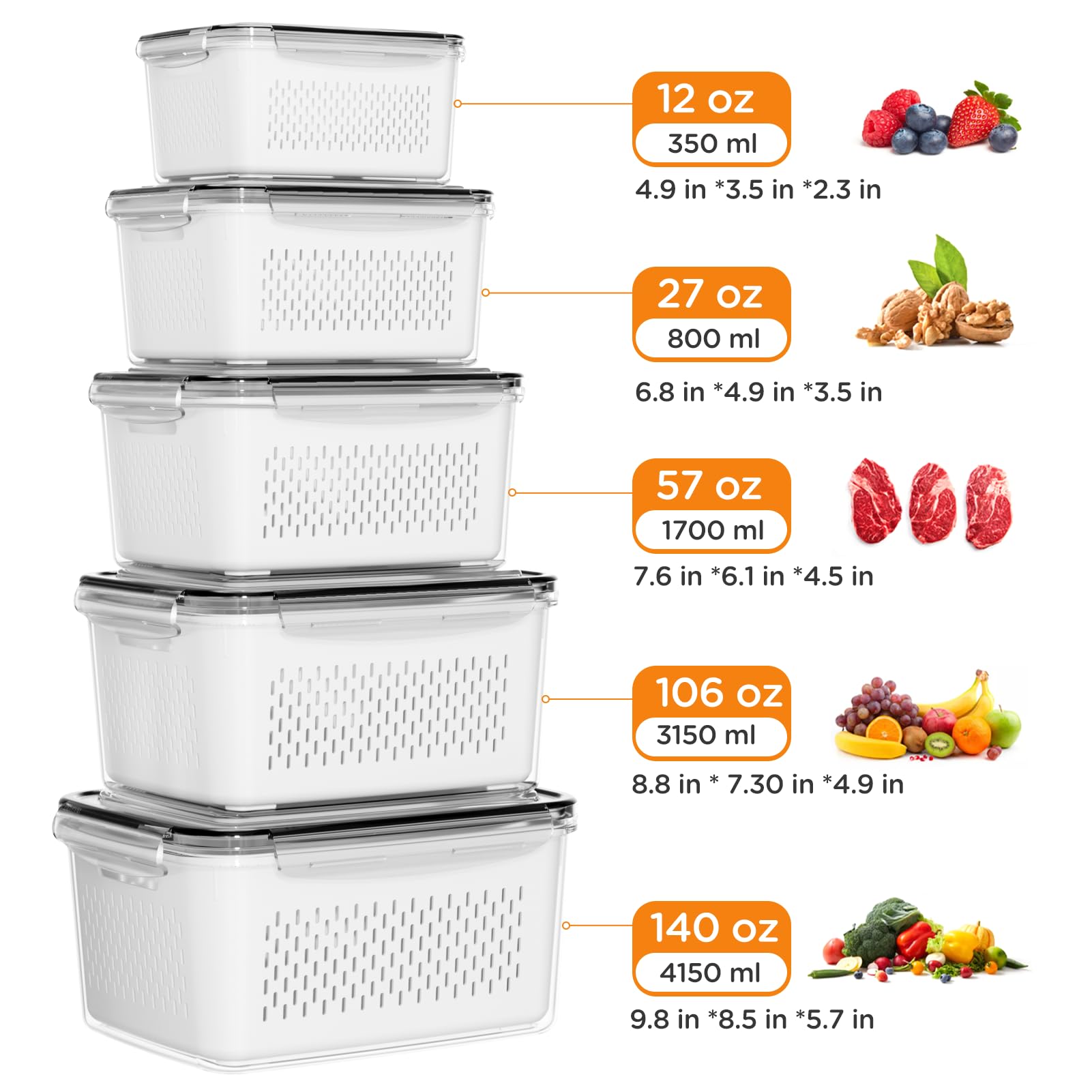 Winproper sello de silicona evita fugas y mantiene la higiene de los alimentos