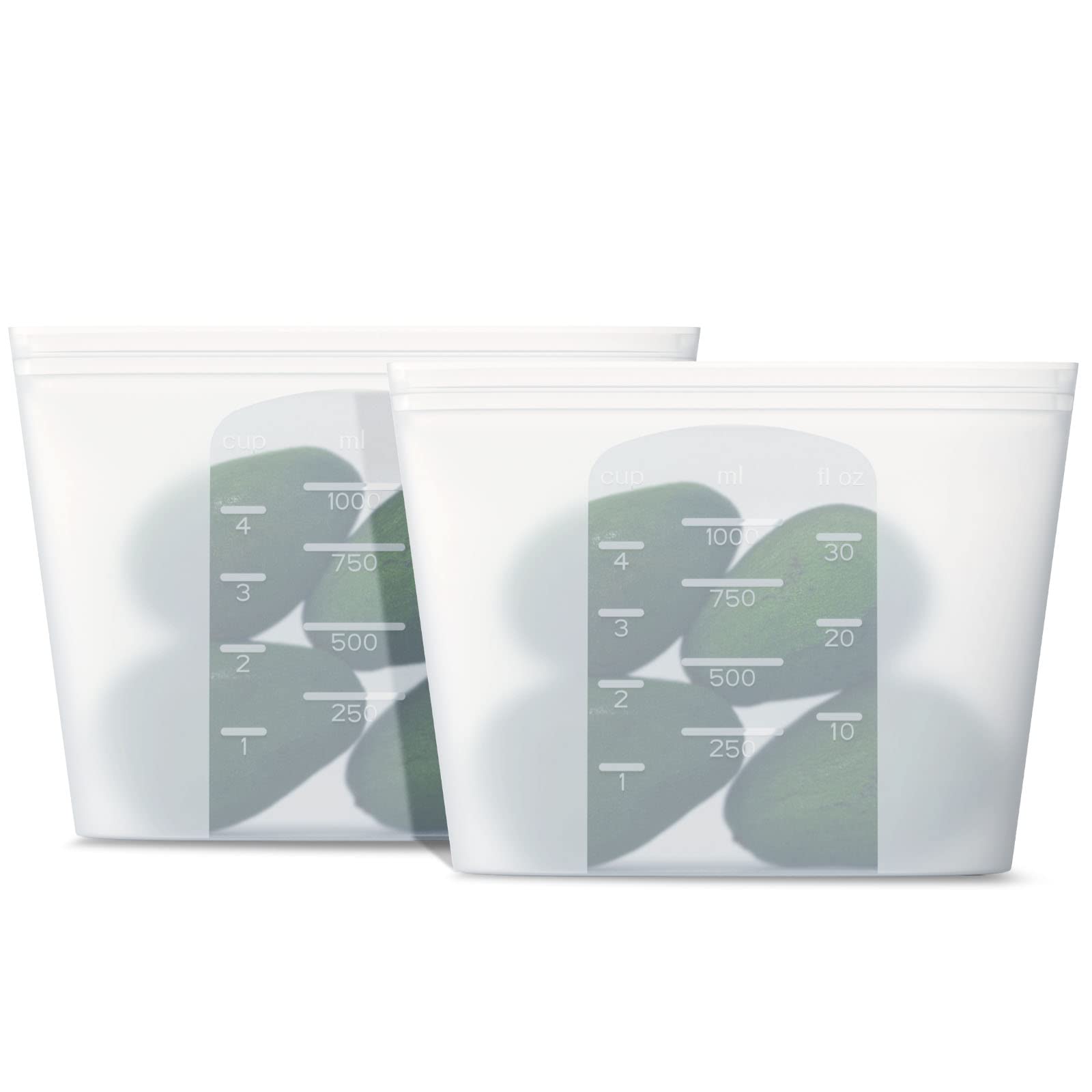 Winrock bolsas de silicona para almacenamiento mediano, reutilizables y seguras.