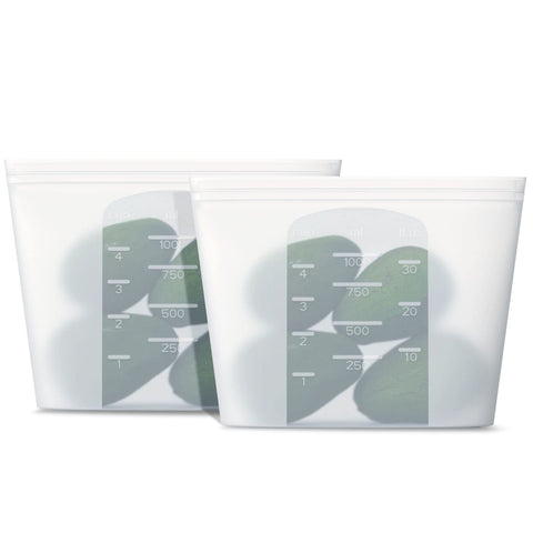 Winrock bolsas de silicona para almacenamiento mediano, reutilizables y seguras.