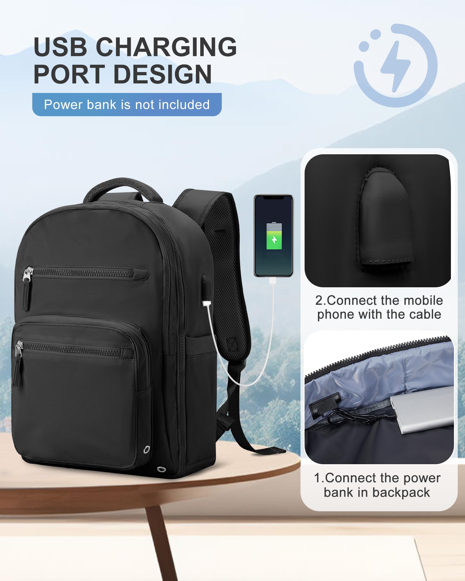 Winspansy espalda ergonómica con acolchado para mayor confort