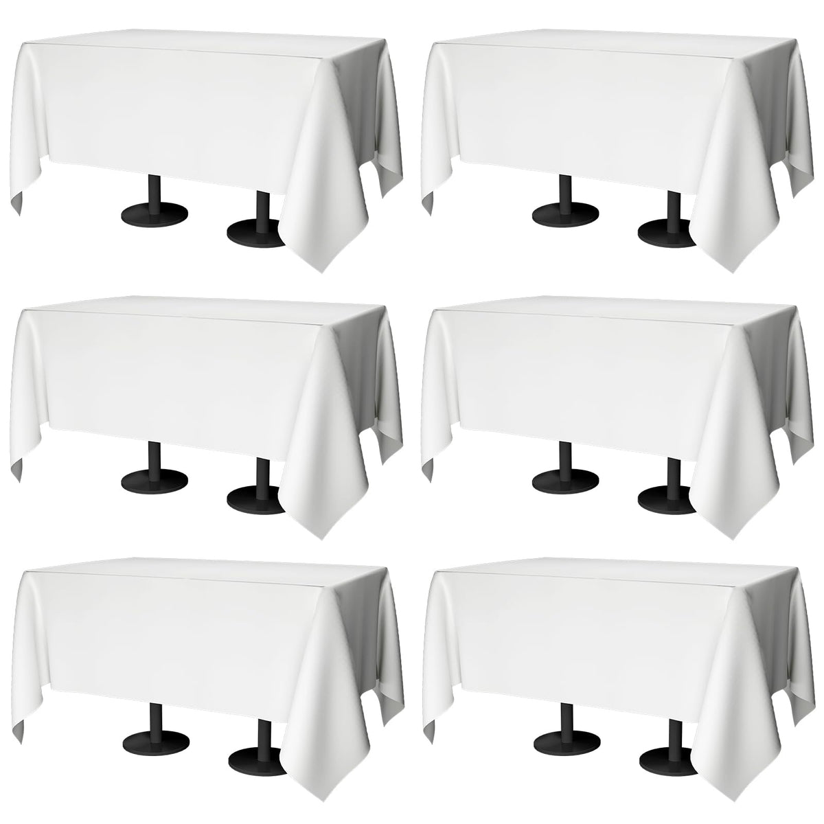 Mantel rectangular Winwingo 70x120, lavado a máquina para cenas elegantes.
