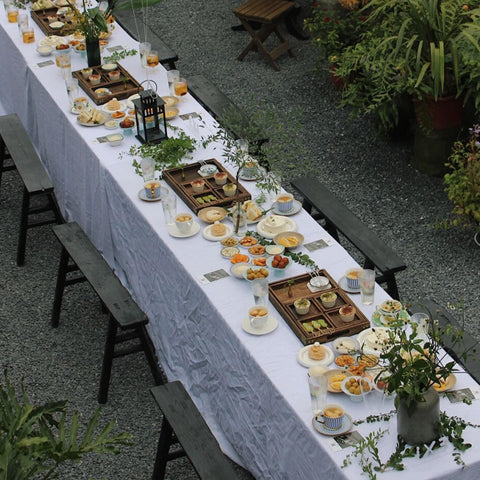 Mantel Winwingo resistente a arrugas para fiestas y reuniones.