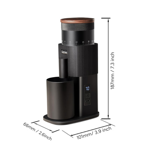 Wirsh Geimori T38 cámara de molienda unibody en acero minimiza la retención.