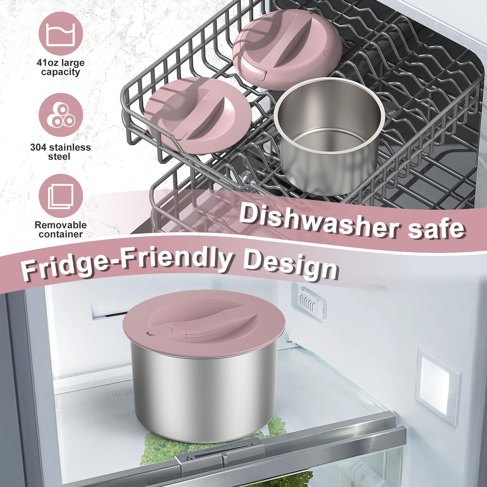 Wisakey lonchera eléctrica 41oz diseño-portatil ideal para oficina