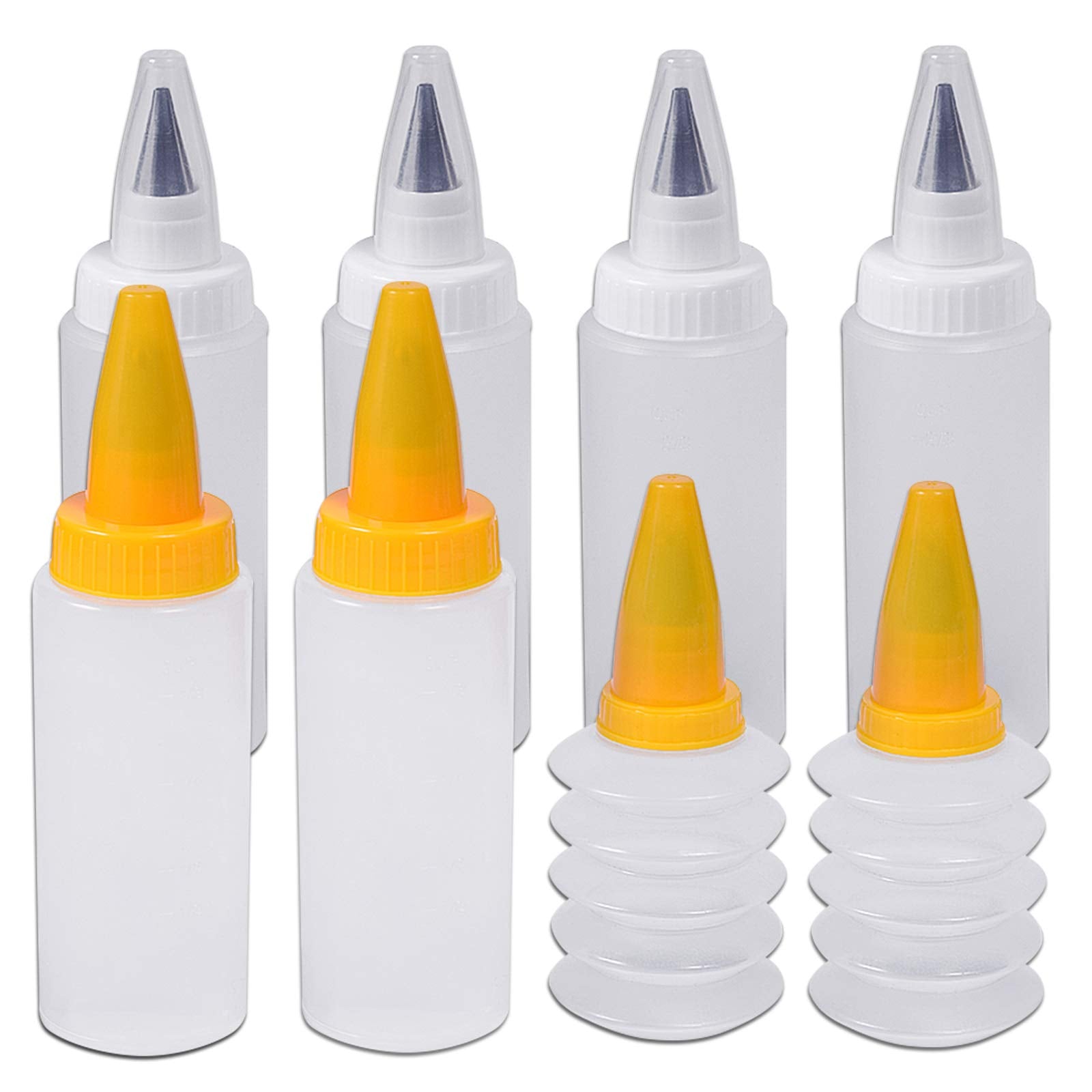 Wisehold botellas para decorar tartas con 8 piezas, control preciso para diseños variados.