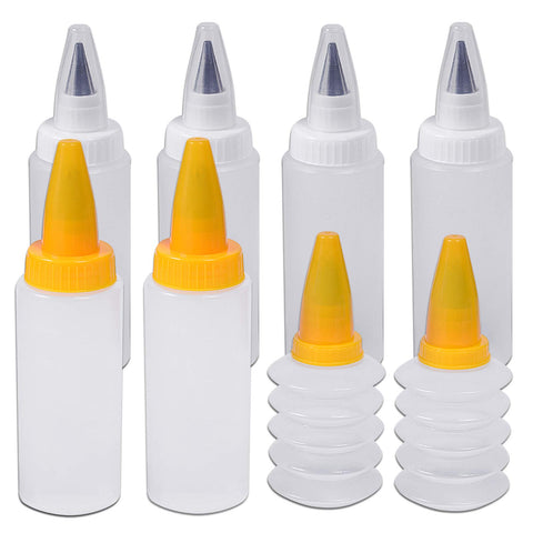 Wisehold botellas para decorar tartas con 8 piezas, control preciso para diseños variados.