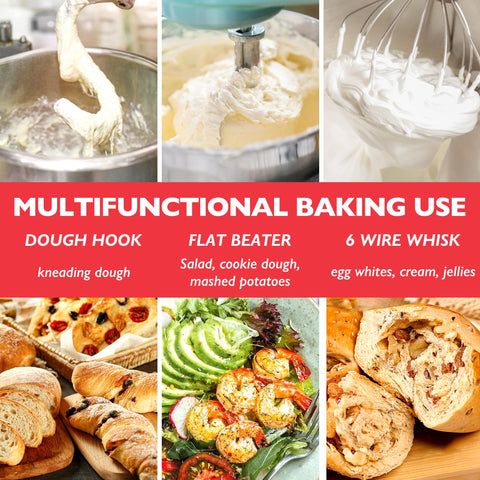 Batidor plano Wiselet para KitchenAid, textura estable en la mezcla
