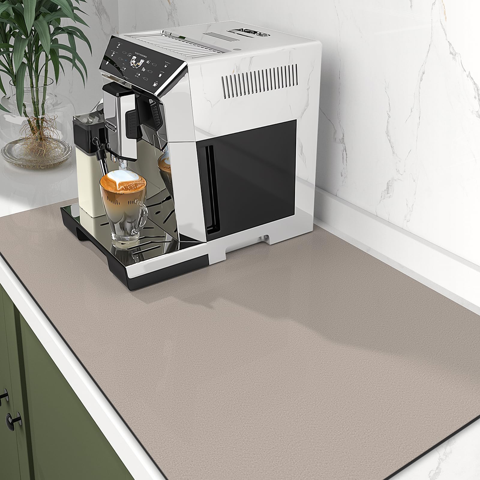 WISELIFE alfombrilla absorbente para secado rápido de utensilios mojados