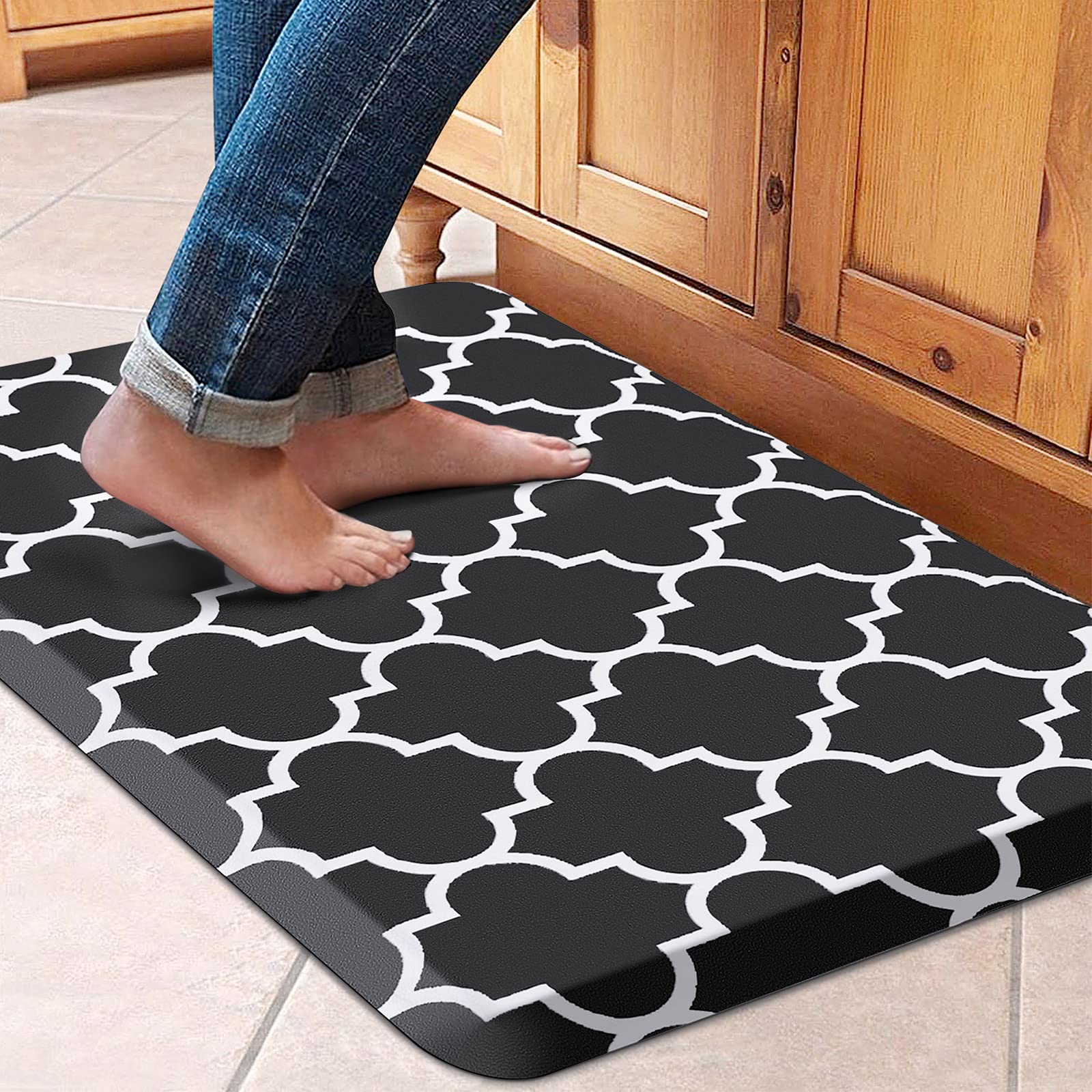 WISELIFE alfombra cocina anticansancio con soporte ergonómico para largas jornadas