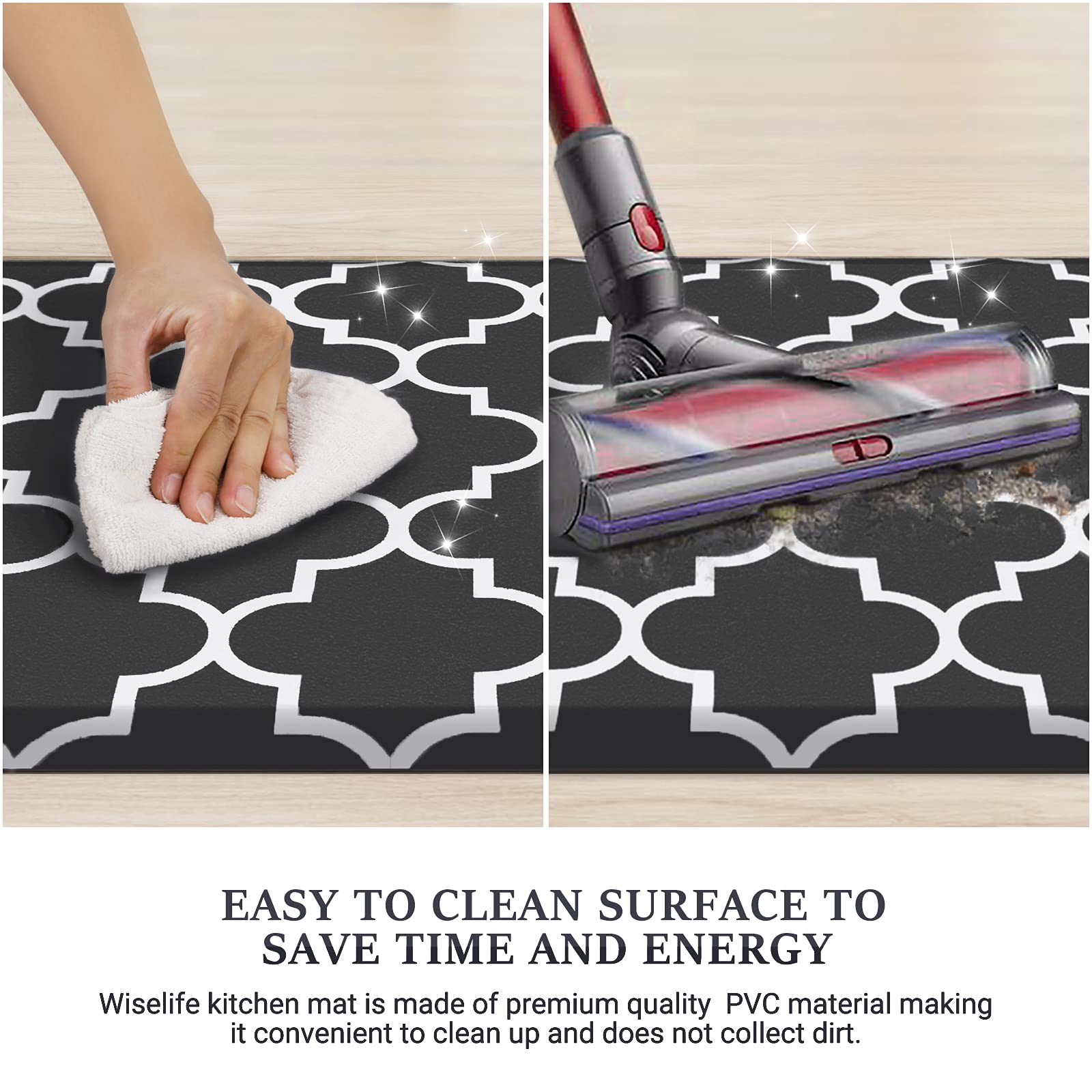 WISELIFE alfombra cocina impermeable facilita limpieza ante derrames