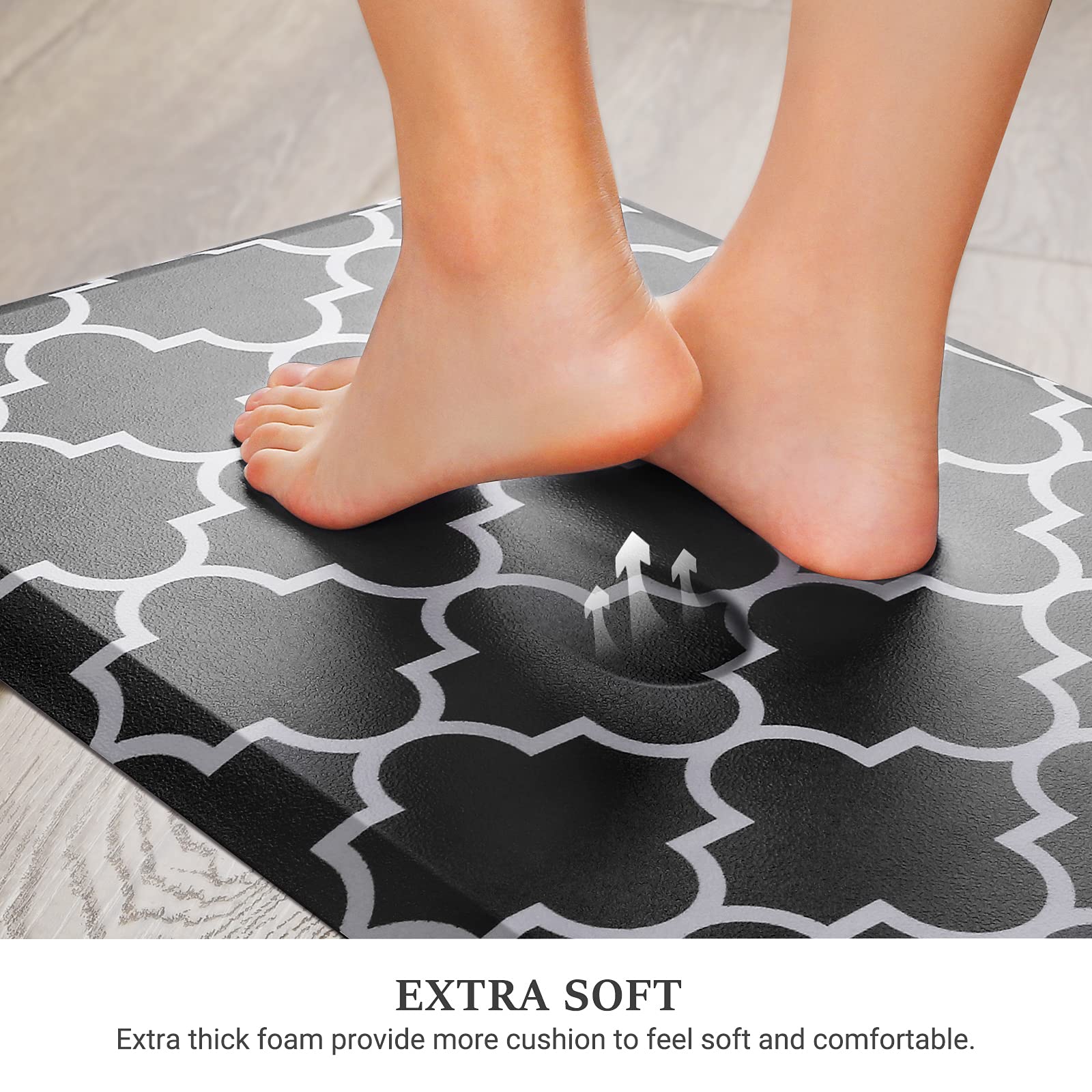 WISELIFE alfombra cocina PVC duradera facilita limpieza y resistencia a manchas