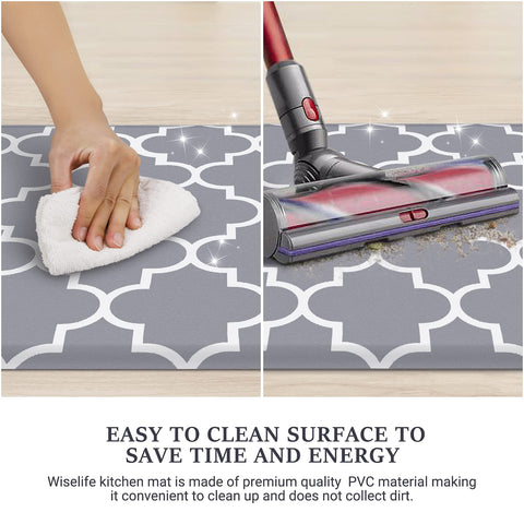 Wiselife alfombra confort cocina gris suaviza cada paso