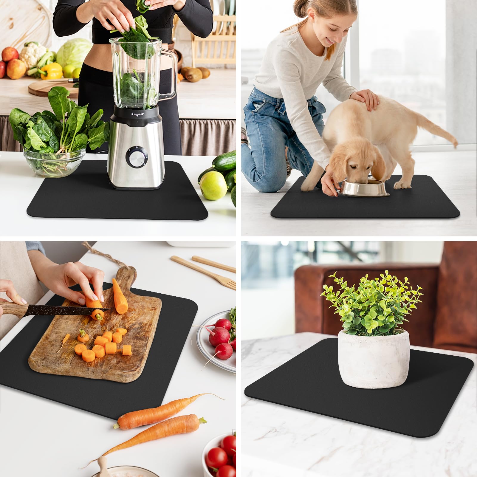 WISELIFE Alfombra disponible en varias opciones de color para tu cocina.
