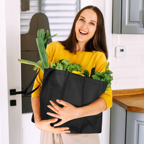 WISELIFE bolsa con asas largas para llevar cómodamente en hombro o mano.