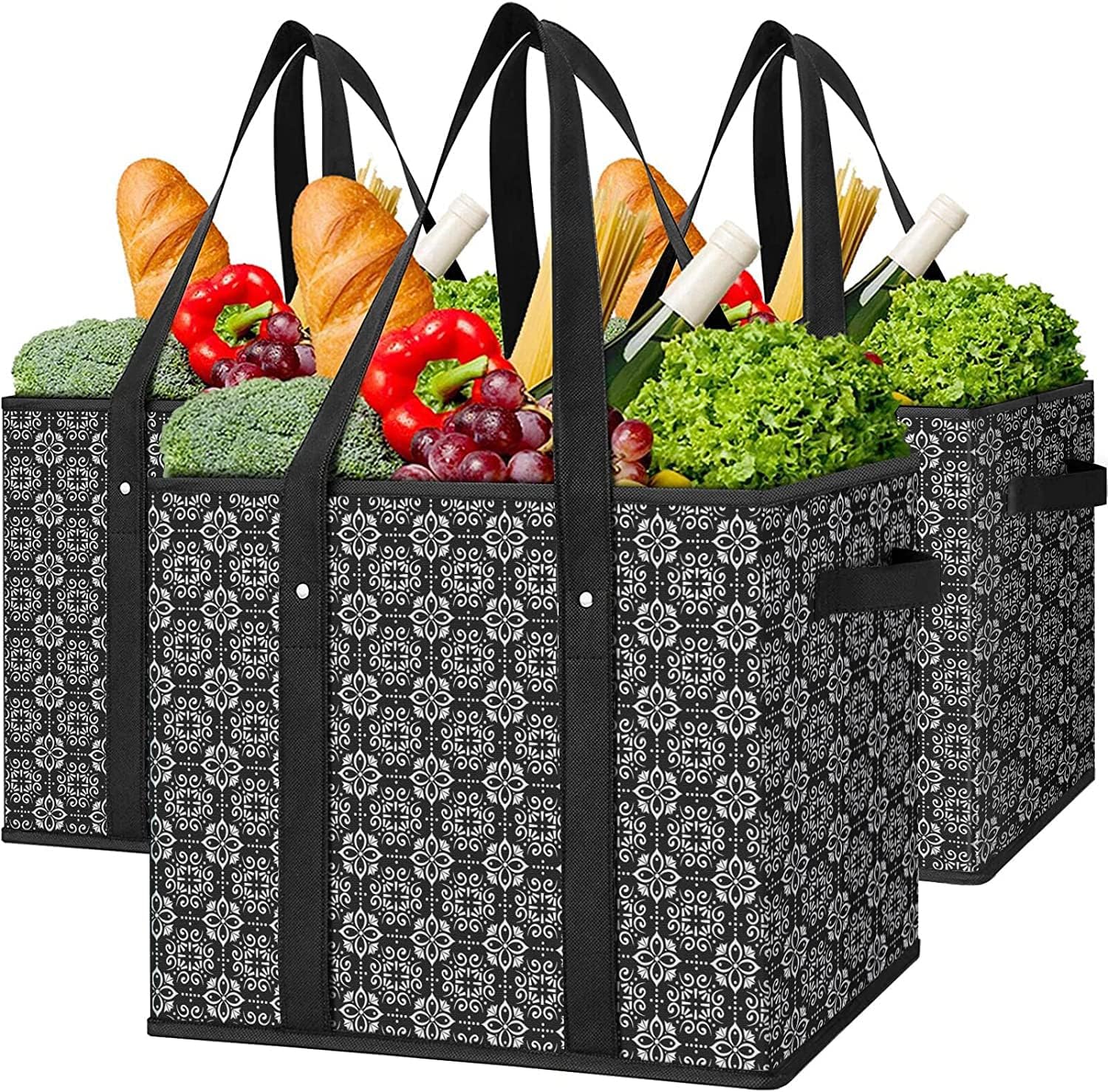 Bolsas Wiselife 3-pack plegables, fáciles de almacenar y transportar