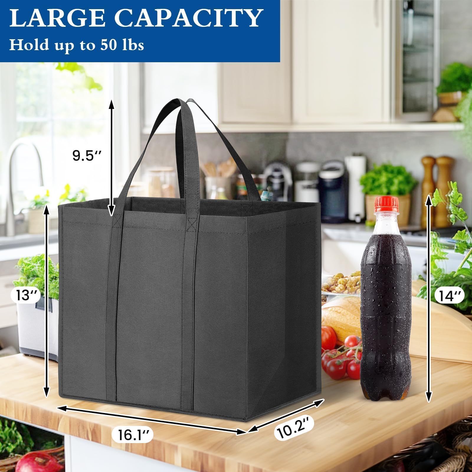 Bolsas wiselife con asas largas para transportar con comodidad.
