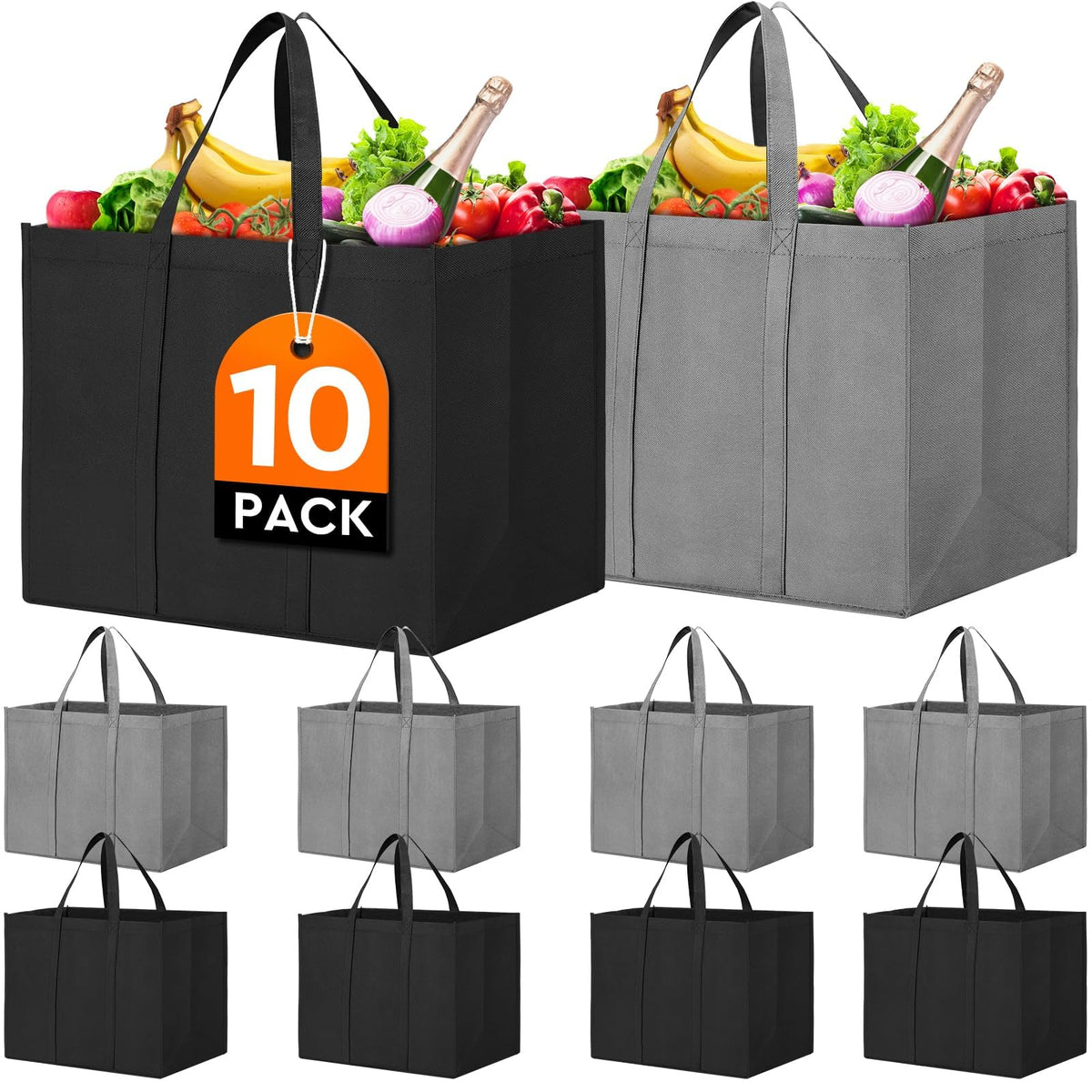Bolsas WISELIFE de gran capacidad para compras ecológicas y cotidianas