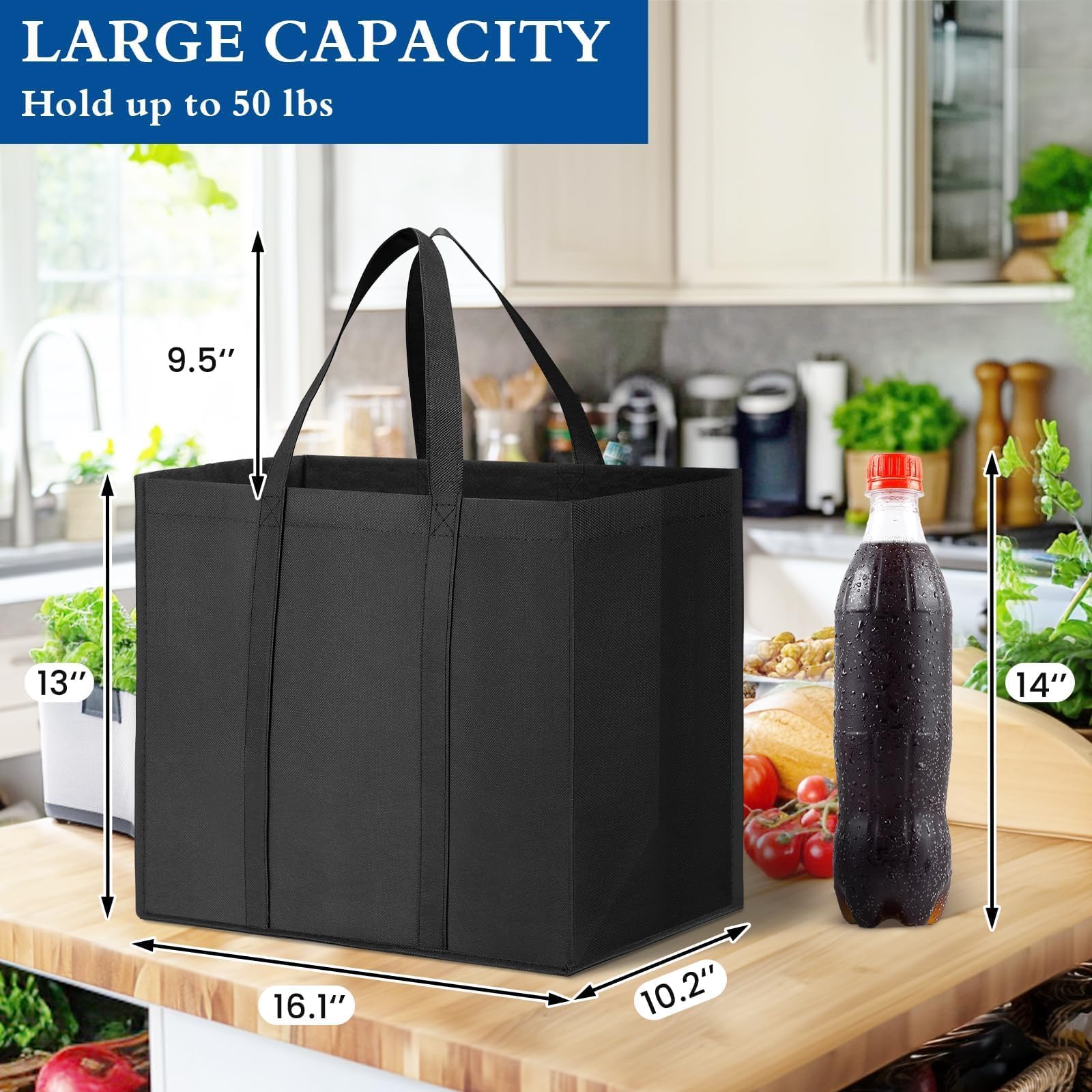 Conjunto de bolsas WISELIFE plegables para guardar en cualquier bolso