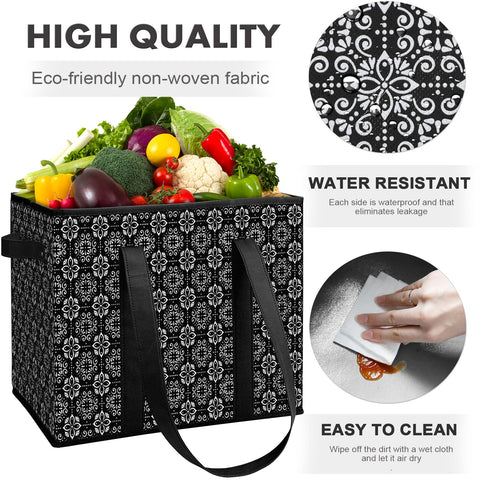 Bolsas WISELIFE plegables con cierre, fáciles de guardar.