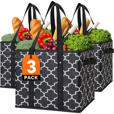 Bolsas Wiselife: bolsas de mercado reutilizables y plegables para transportar compras sin plástico.