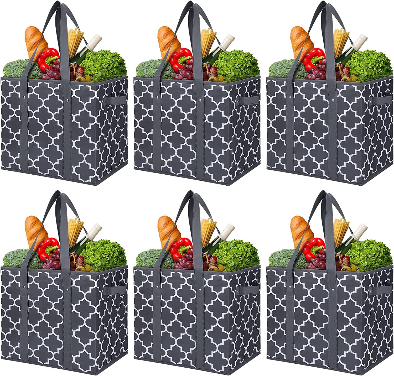 WiseLife bolsas-mercado-reutilizables-plegables, ideales para compras sin plástico.