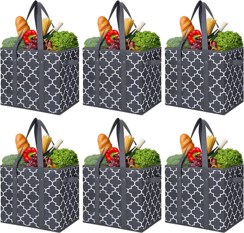 WiseLife bolsas-mercado-reutilizables-plegables, ideales para compras sin plástico.